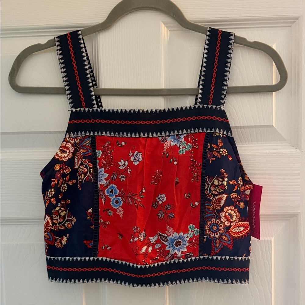 Xhilaration  Patchwork Crop Top